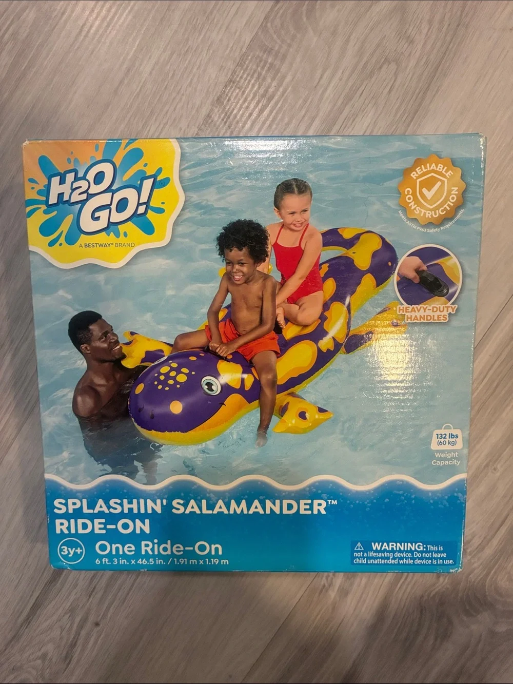 Splashin' Salamander Purple & Yellow Ride-On